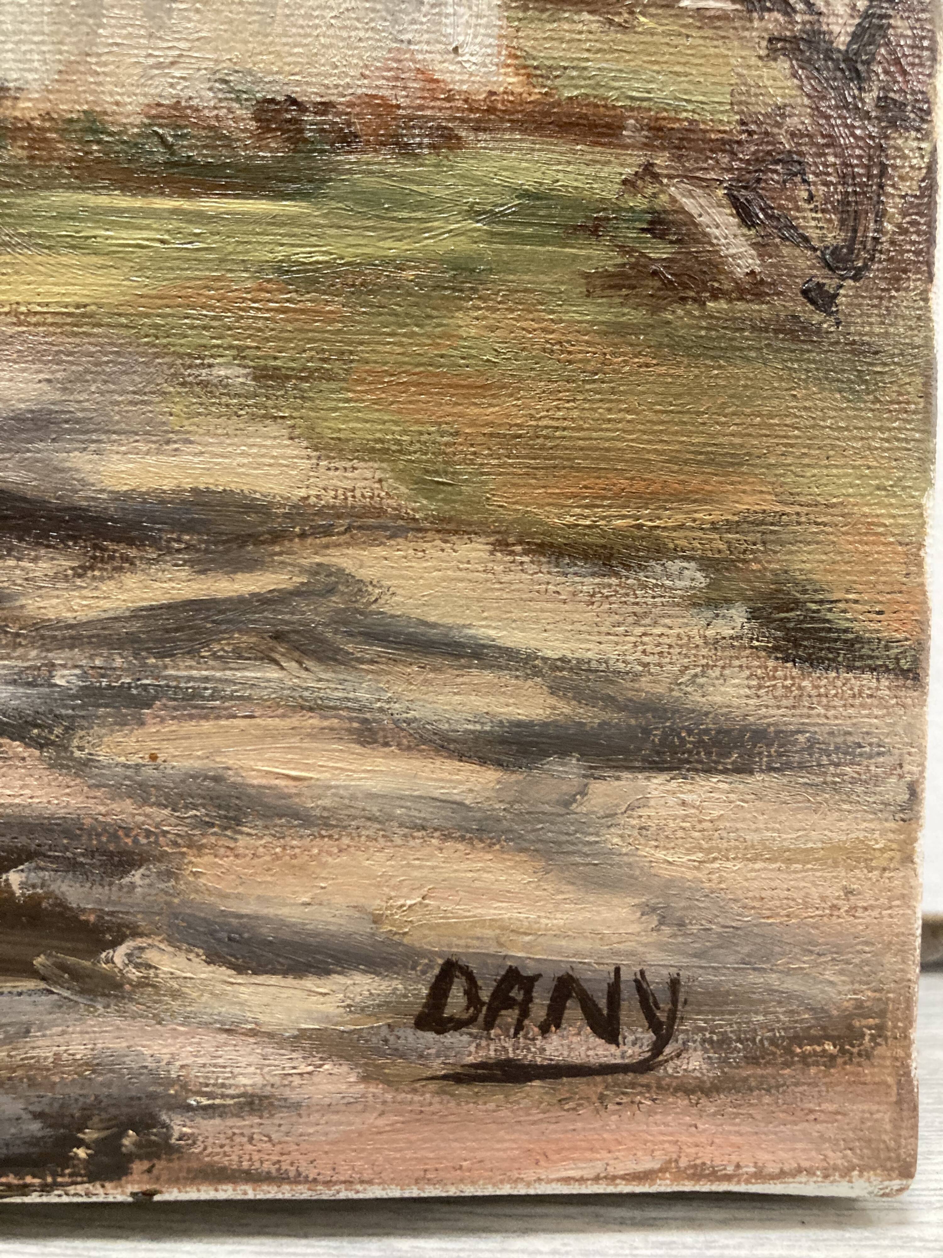 Landscape painting signed