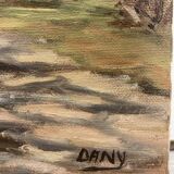 Landscape painting signed