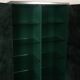 Guido Faleschini Astro Smoked Glass and Suede Cabinets for i4 Mariani 1979