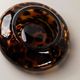 Vintage Murano Glass Vase and Bowl in Tortoise Shell Optic - Amber-Brown Glass Art