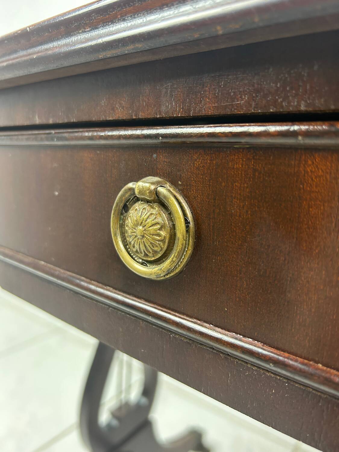 Antique side table English style foldable