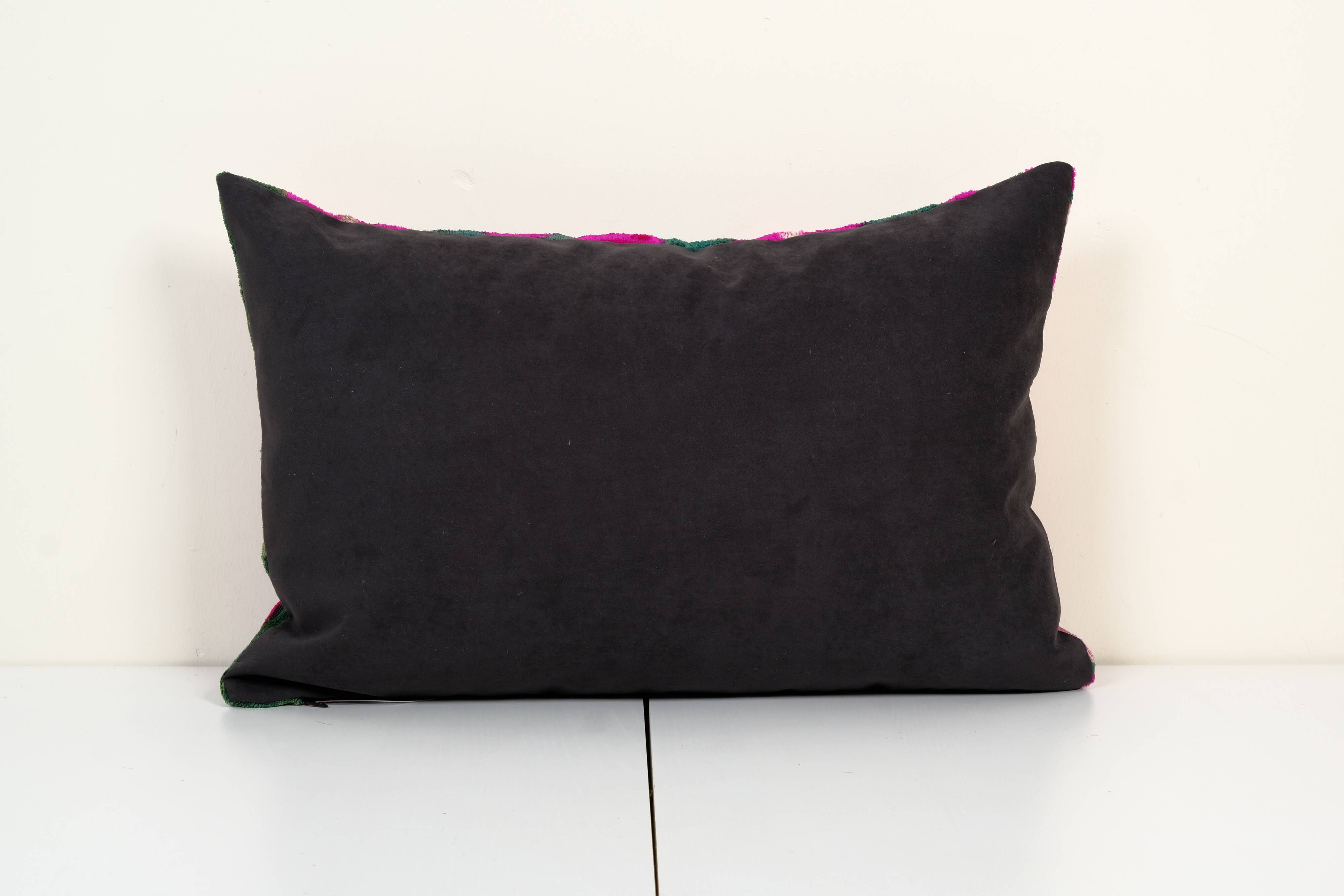 Ikat velvet pillow cover