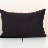 Ikat velvet pillow cover