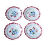Lot of 4 Sarreguemine plates, José collection