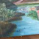 Oil on canvas landscape signed M.Fiche