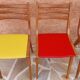 Suite 4 chaises Bistrot scandinave vintage années 1960