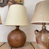 Stoneware lamp with its new 2M fabric cable