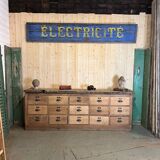 Workshop craft furniture with oak drawers early twentieth century