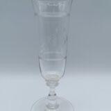 Set of 6 monogrammed champagne flutes