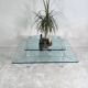 Marais international mtb110 - exceptional coffee table in altuglas & glass