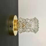 Vintage glass globe wall lamp
