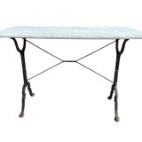 60s Parisian cast iron and marble bistro table