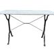 60s Parisian cast iron and marble bistro table