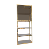 Gold window and vintage smoked glass, 1970