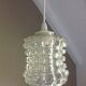 Structured glass bell lamp / vintage 60s / 70s