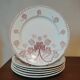 6 plates in earthenware iron by Lunéville