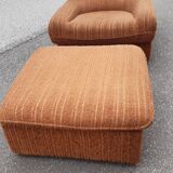 Driver and corduroy ottoman 1970