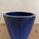 Large cobalt blue glazed ceramic cache-pot – 11 kg