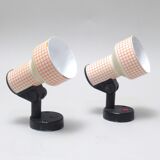 Pair of grid spotlights from the 80s
