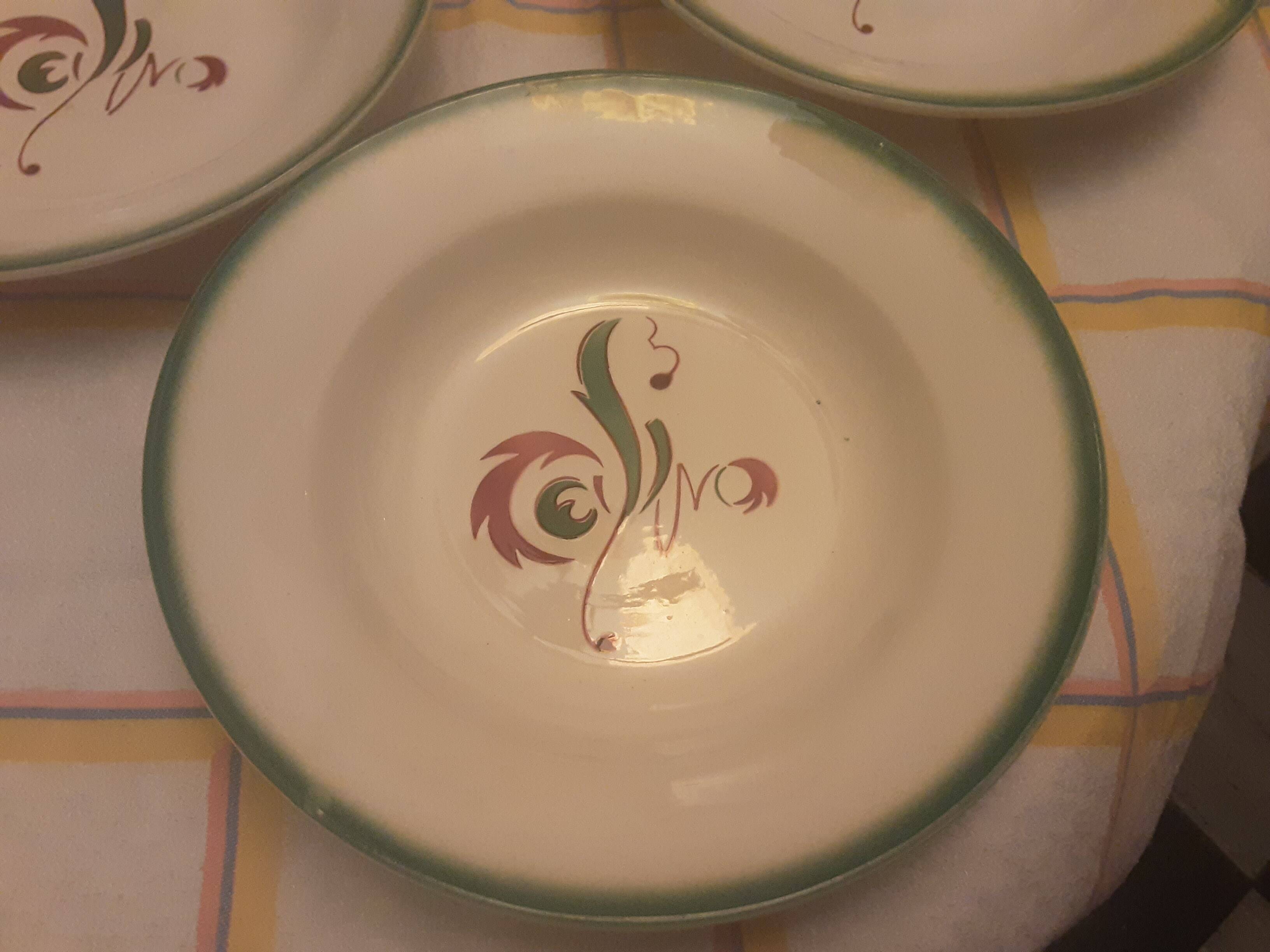 5 hollow plates digoin faience advertising casino savings model