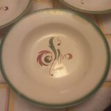 5 hollow plates digoin faience advertising casino savings model