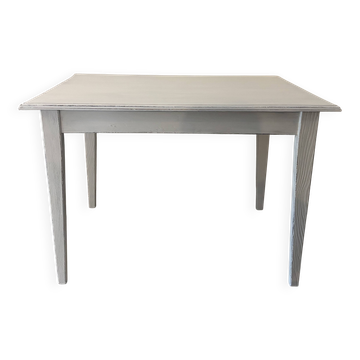Wooden table, white patina