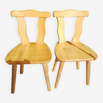 2 chaises bavaroises champêtres
