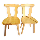 2 country Bavarian chairs