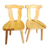 2 chaises bavaroises champêtres