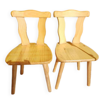 2 chaises bavaroises champêtres