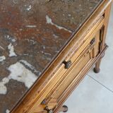 Bedside table - early 1900 - marble/ceramic