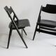 Wooden folding chairs SE18 by Egon Eiermann for Wilde & Spieth, Germany 1952.