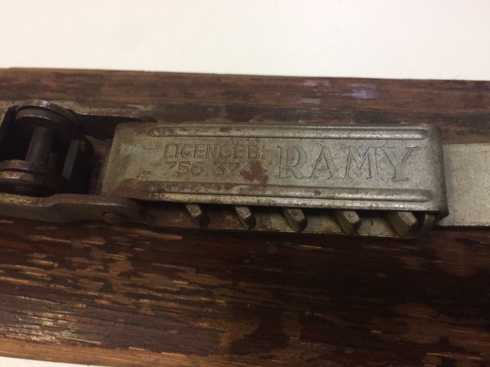Pair of old wooden skis 1900