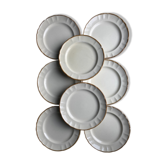 Old Italian earthenware plates