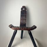 Brutalist tripod chair, 1950s