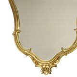 Gilded Rococo Style Mirror With Console Acanthus France
