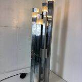 Mid-Century Modernist Italian Architectural Sciolari Cubic Floor Lamp by G