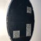 Oval chrome mirror in Art Deco style. Circa 1970.