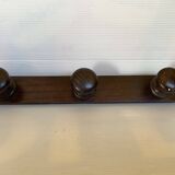 Dark wood coat rack