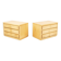 Angelo Mazzola Parchment Nightstands for Salpol In the Manner of Aldo Tura