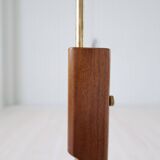 Mid-Century Modern Floor Lamp, Teak and Brass Bergboms, Sweden, 1960s
