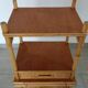Pair of woven wicker and bamboo bedside tables, 70s/80s.
