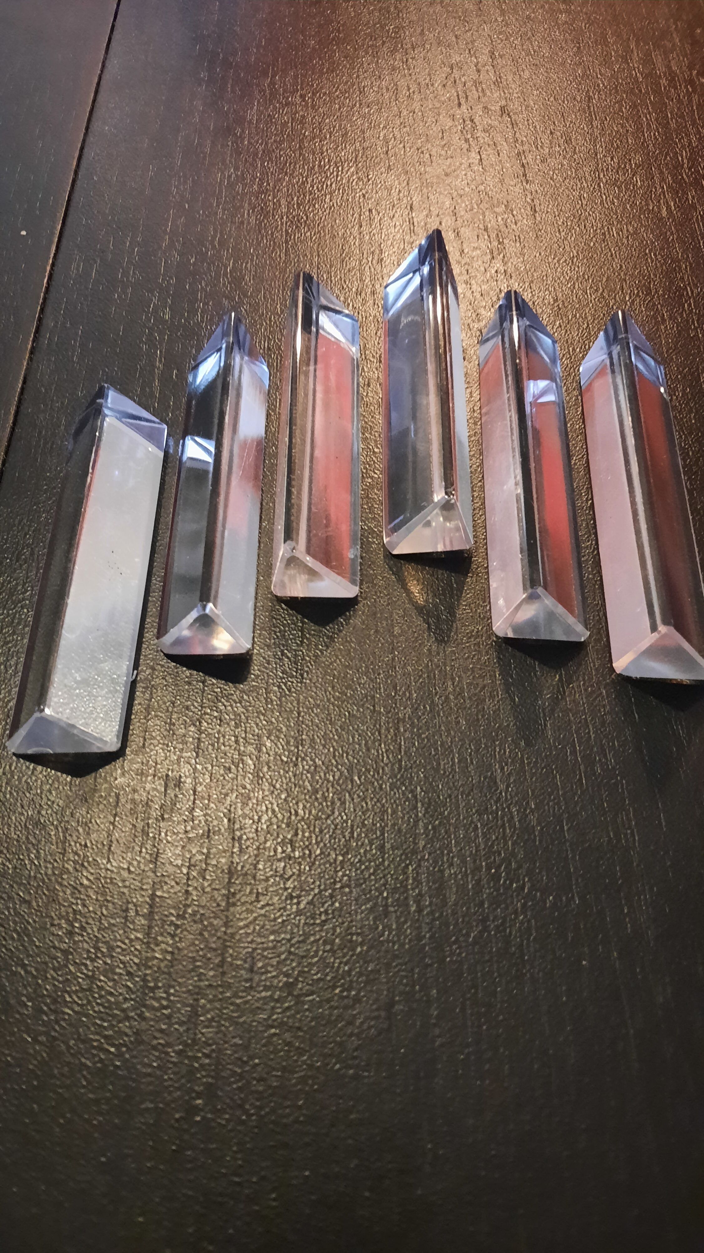 6 glass knife holders