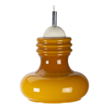 Ocher opaline space age pendant lamp