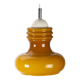 Ocher opaline space age pendant lamp