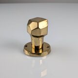 Pair of Sculptural Brutalist Rotating Bronze Door Knobs, 1970s