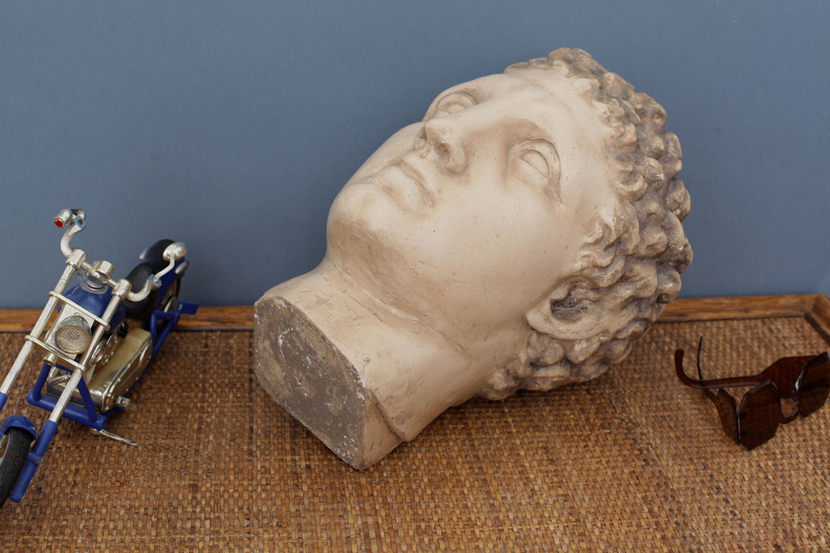 Greek head in waxed plaster