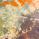 Composition, Oil on Plate, 49 x 52 cm