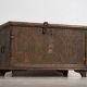 Antique chest carved with floral motifs (c.1820)