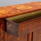 Antique mahogany sideboard with oak inlays, late 19th century.